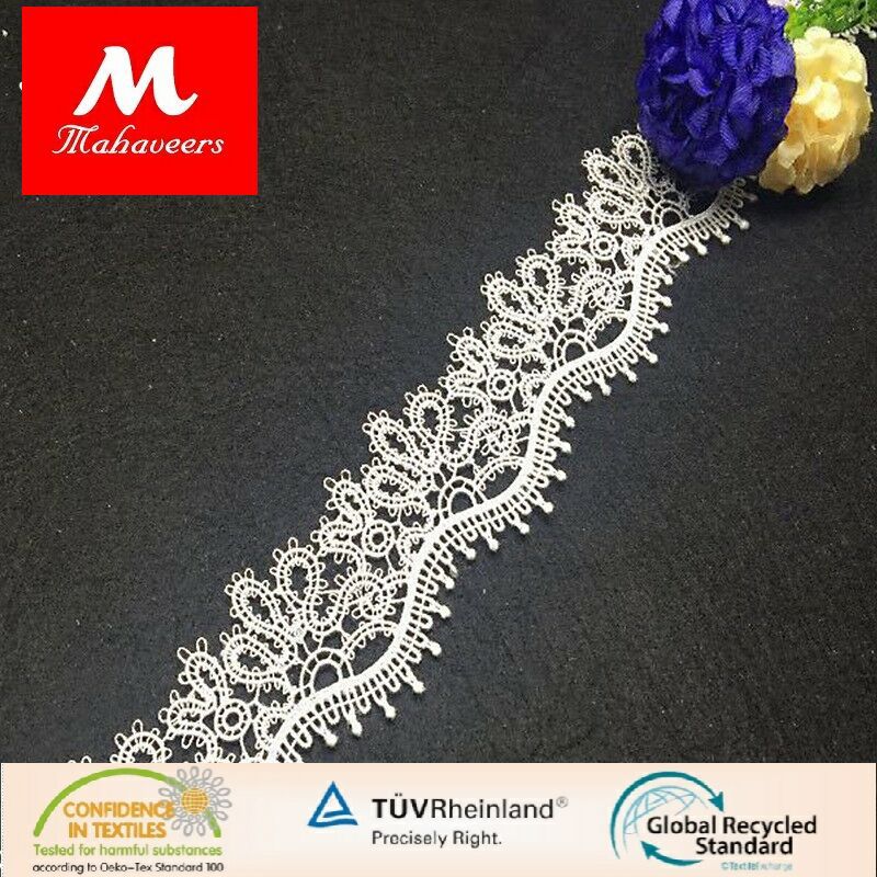 玛域仕厂家批发直供 裙摆波浪水溶花边 服装辅料 家居软饰