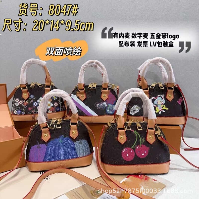 Cross-Border New Denim Denim Cherry Mini Coin Purse Pendant Murakami Takashi Series Factory Direct Supply