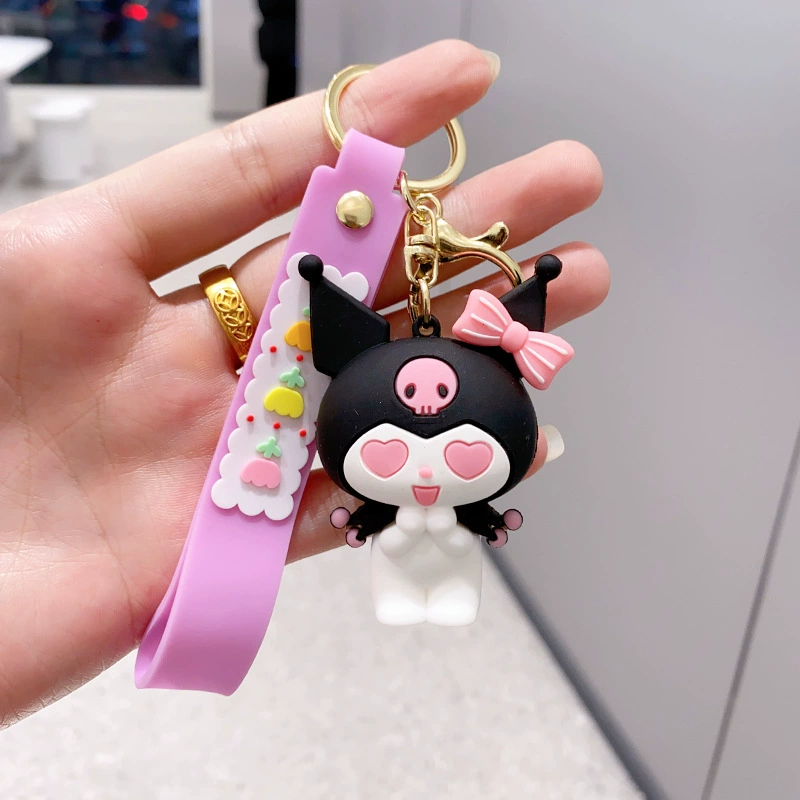Кулон на брелке (Sanrio) Набор милых силиконовых подвесок — мягкие резиновые талисманчики, подарок на день рождения, различные персонажи