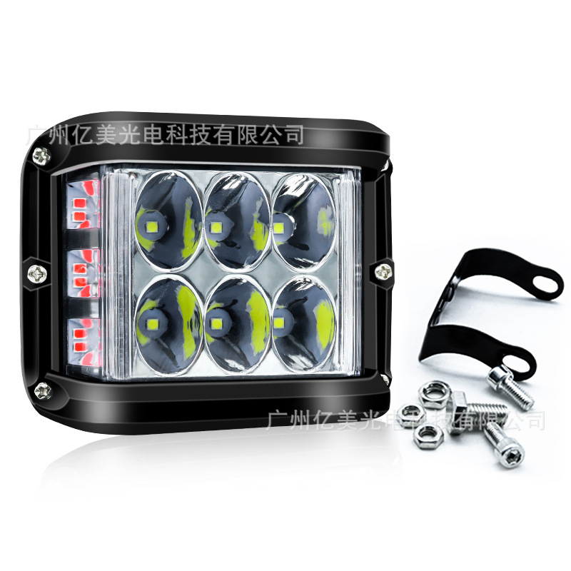 45W60W car led work light three-side luminous off-road vehicle modified top bar flash light headlight LED light