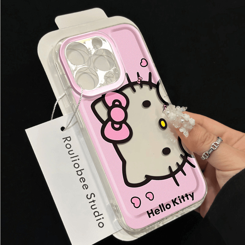 Big-Headed Pink Kt Cat Soft Case Suitable for Apple 17 Series 13/15/16 Phones, 16 Pro Max, Anti-Drop, Full Coverage for XS Big-Headed Pink Kt Cat Soft Case Suitable for Apple 17 Series 13/15/16 Phones, 16 Pro Max, Anti-Drop, Full Coverage for XS
