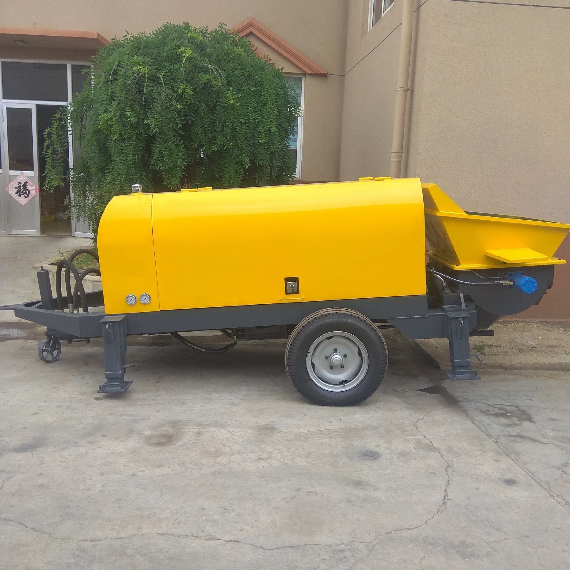 50的灌浆泵 混凝土输送泵 地泵 砂浆泵 75KW拖泵 输送泵价格 拖泵