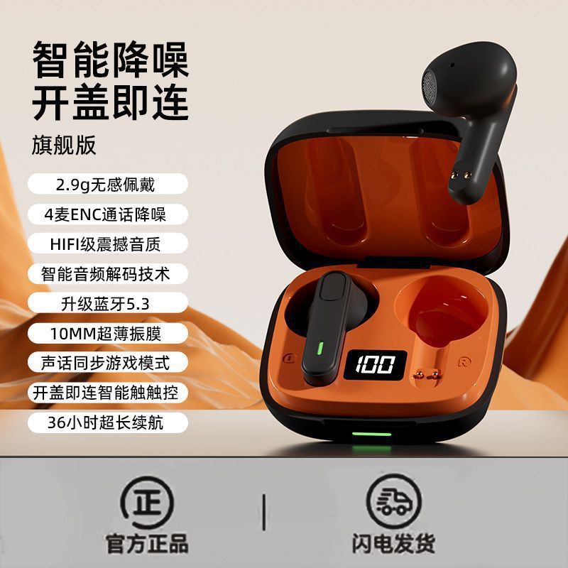 24年新作 Bluetoothヘッドセット ベルリン音質 ノイズリダクション 高画質通話 カバーを開けて接続可能 片耳・両耳の変更対応|undefined