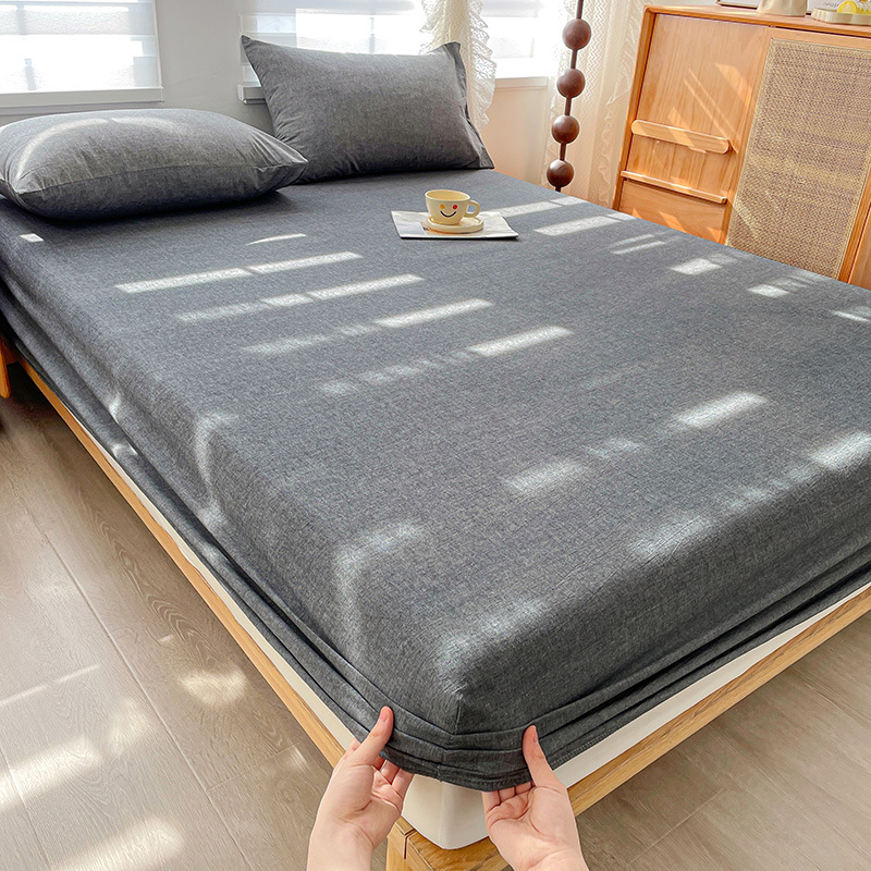 2024 nueva clase A de algodón teñido en hilo de algodón lavado funda de almohada para estudiantes