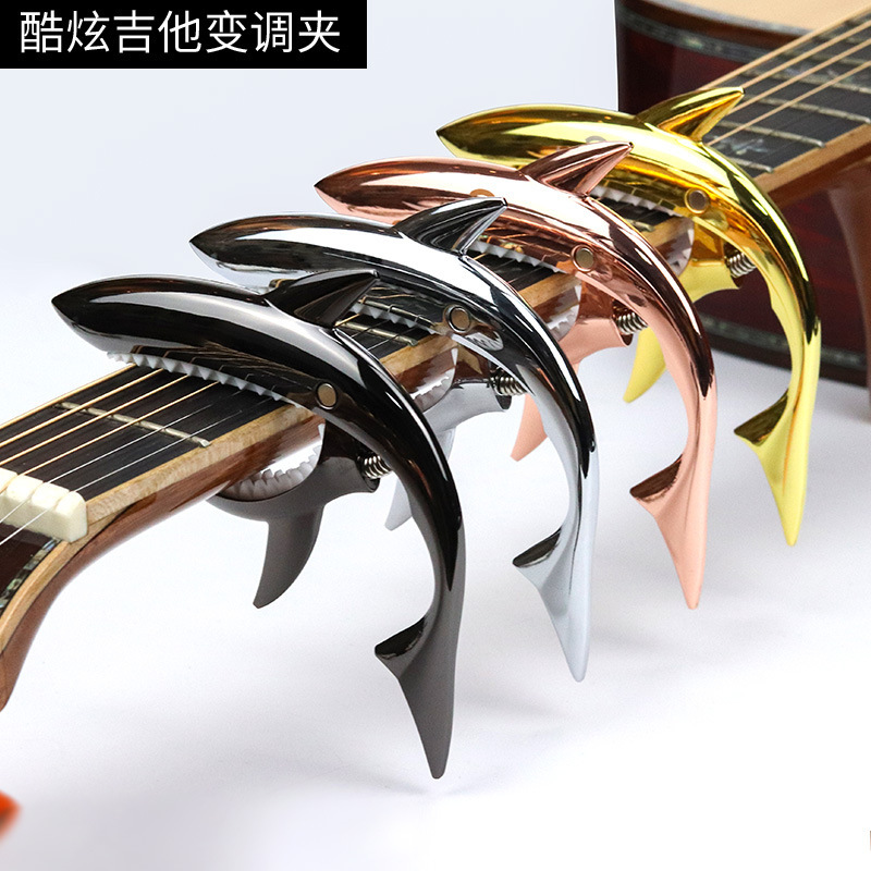 Metal Shark Capo wooden guitar metal Capo zinc alloy Capo electric guitar clip Capo