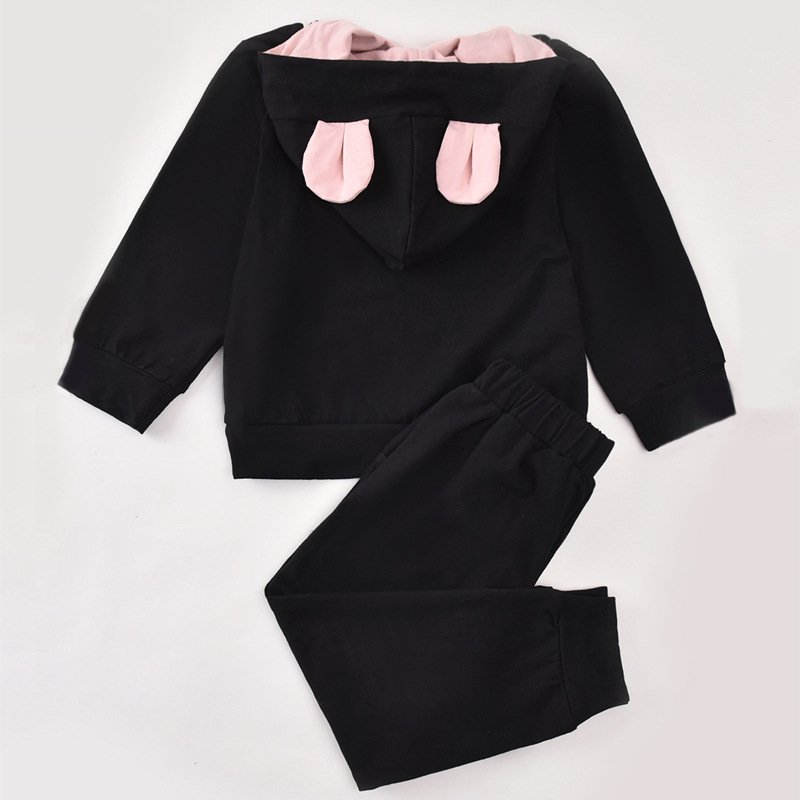 Children's Hooded Sweater Suit 2021 New Spring And Autumn 6-year-old Children's Clothing display picture 2