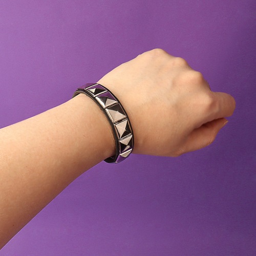 Cross-border rivet punk couple leather bracelet casual fashion trend personalized bangle bracelet accessory