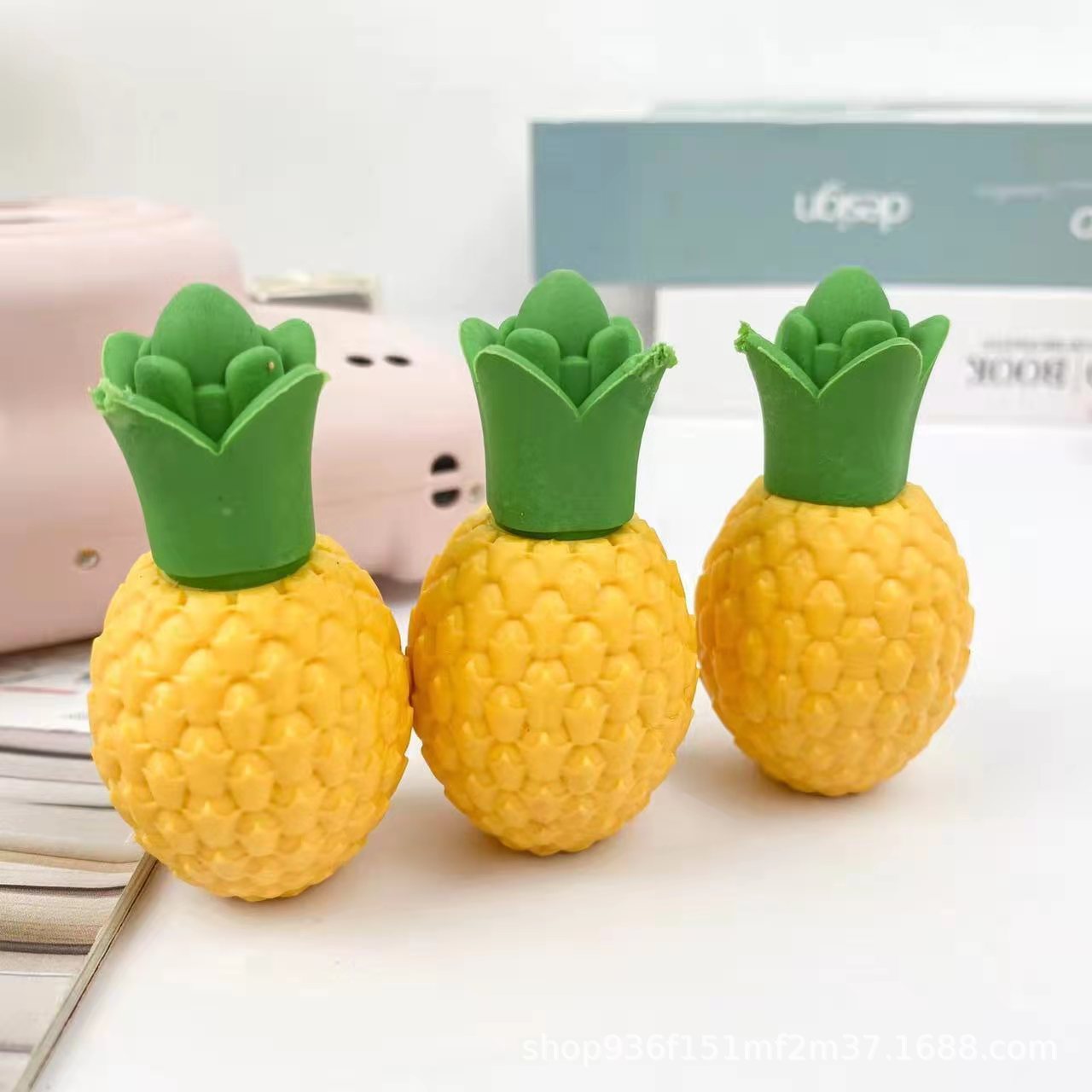 WUBA creativo fruta borrador lindo mango fresa zanahoria borrador limpio y menos caspa borrador mango Roble