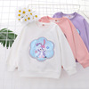 Autumn sweatshirt, cartoon children's nail sequins, top, 2023 collection, western style, children's clothing
