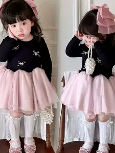柠里女童裙子儿童公主裙宝宝连衣裙周岁礼服生日衣服女孩蓬蓬裙春