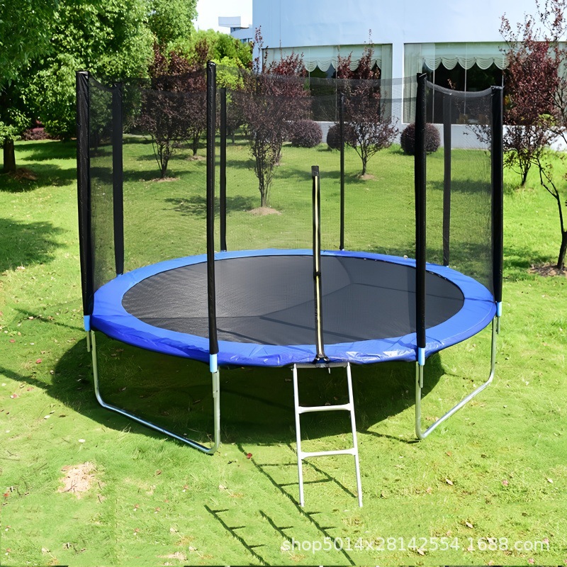 Cross-Border Trampoline Household Children's Indoor Toy Trampoline Outdoor Adult Trampoline Outdoor Large Trampoline with Protective Net
