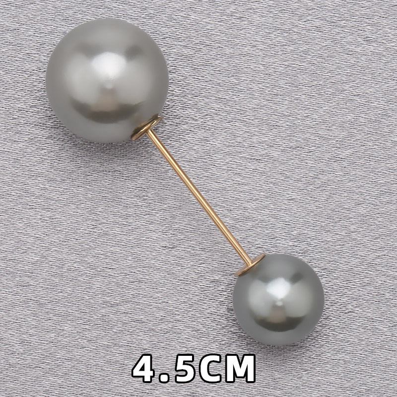 Camisas de perlas, broches de collar, suéter, vestido, cintura fija, broches decorativos simples