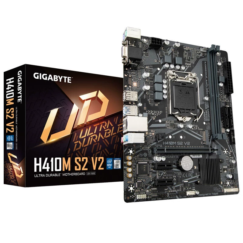 Совместимо с Intel Gigabyte H410M S2 V2, поддержка процессоров 10-го поколения, сокет LGA1200