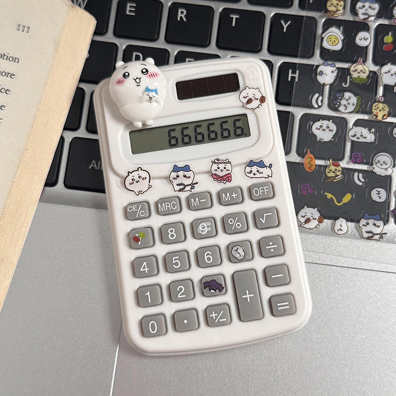 Calculadora de dibujos animados lindo creativo estudiante cultura de oficina producto de alto valor mini computadora portátil al por mayor