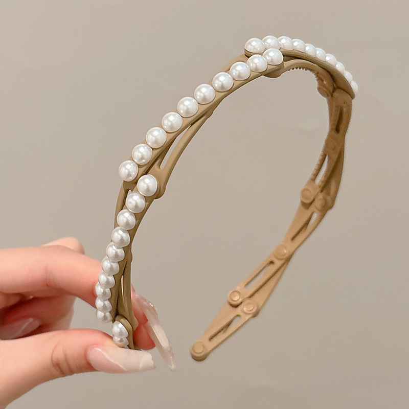 旅行可伸缩折叠发箍女洗脸专用带齿压发防滑碎发头箍刘海发卡发捆|undefined