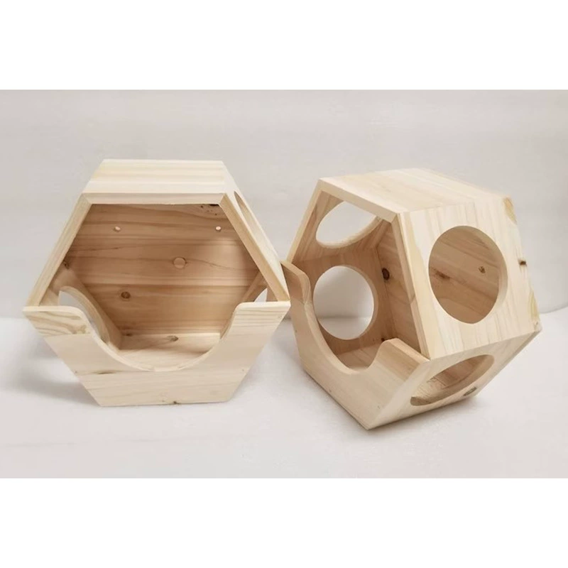 Деревянное гнездо для морской свинки, деревянное гнездо для кошки, маленький деревянный домик, гнездо для дракона, домик для кошки, деревянный домик для кошки, принадлежности для дырки в дереве, клетка для шиншиллы, деревянное гнездо для кошки