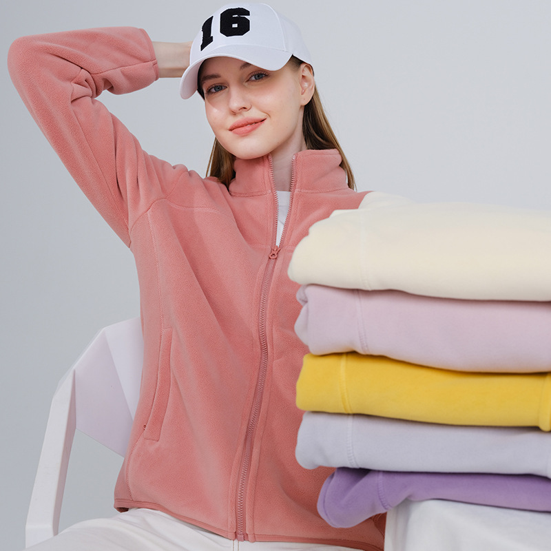 8802 Fleece Jacket for Women, Thickened and Warm, Made of Austrian Fleece, Cardigan Style, Men's Coat, Available in Multiple Colors, in Stock, Cold-Resistant