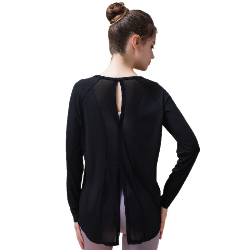 [Comprar uno gratis] camisa deportiva de mujer ligera sudoración Pilates entrenamiento de fitness manga larga primavera