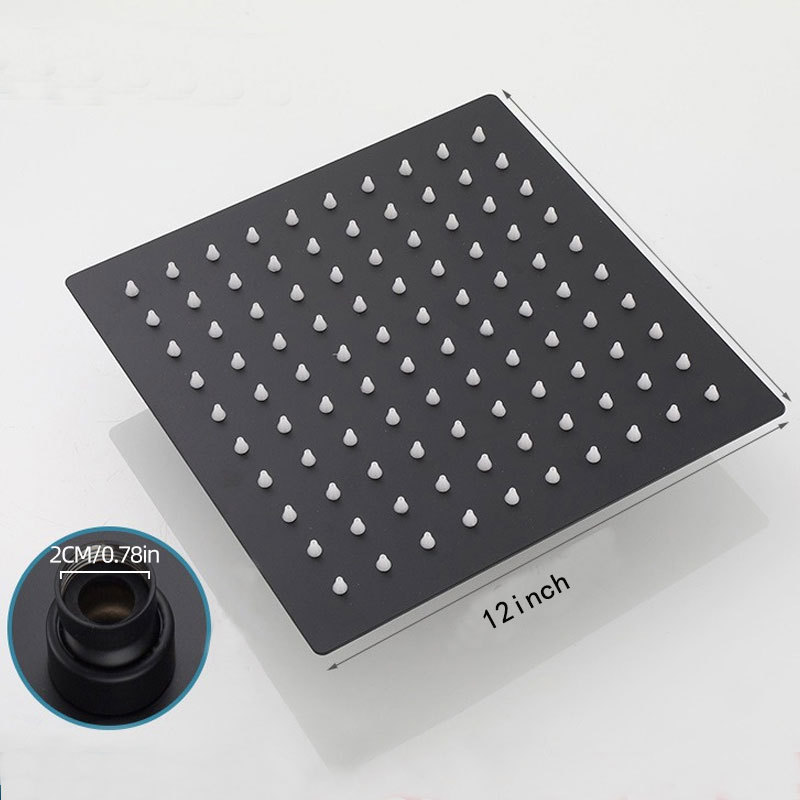 Top de acero inoxidable gran ducha de ducha de ducha de ducha presurizada un solo cabezal de ducha de ducha 4 puntos accesorios generales lotes de oro dibujado