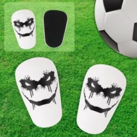 Трансграничные защитные щитки для ног Ghost Face, детские футбольные вставки, утолщенные мини-щитки для взрослых, спортивное защитное снаряжение