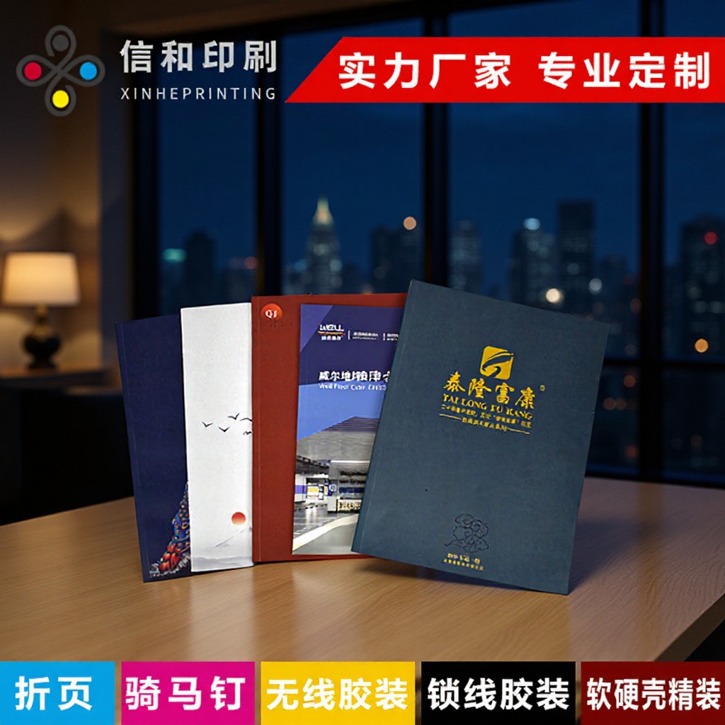 彩色样本书册哑膜铜板纸明星设计印刷画册骑钉胶装锁线精装故事书