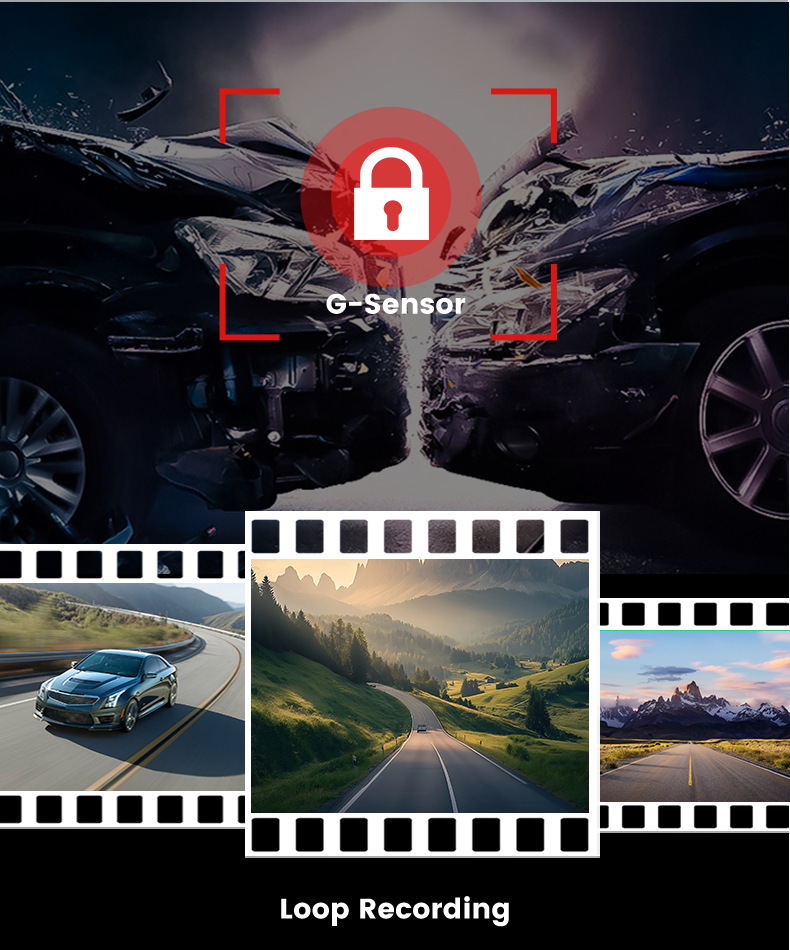 Cross-Border High-Definition Driving Recorder 4g Remote 24-Hour Parking Monitoring Adas Intelligent Driving Bsd Blind Spot Monitoring Wf Connectivity