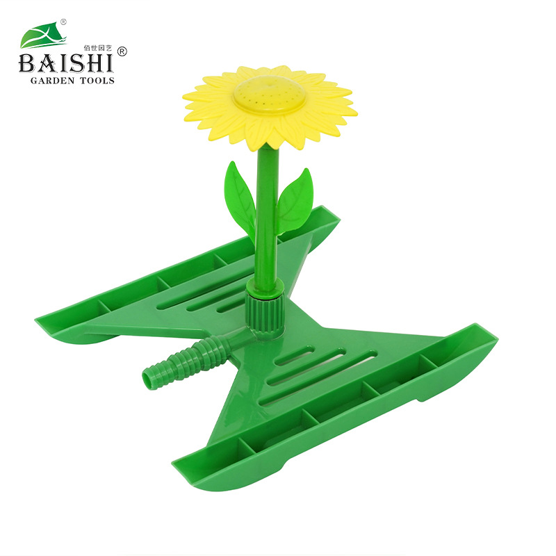 Baishi jardinería simple conexión de agua rociador de césped giratorio automático rociador de jardín giratorio de 360 grados al por mayor
