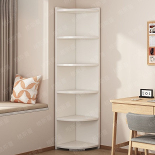 Floor-standing Corner Triangle Cabinet Multi-layer Household Storage Living Room Storage Rack Free Shipping Storage Rack Bookshelf Corner Cabinet