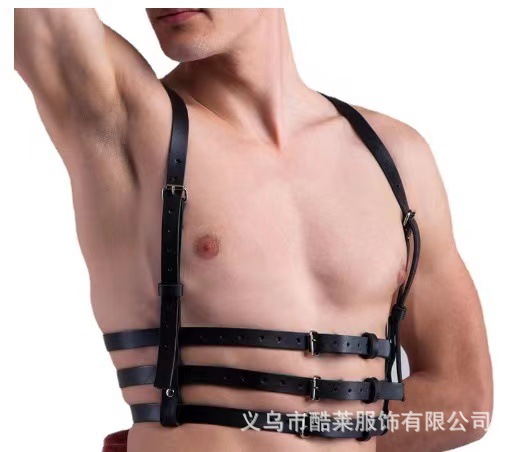 Europa y Estados Unidos transfronterizos cuero amplio amor bondage correa de ropa remaches hombres negocios hegemónico ocio JJ anillo tendencia universal