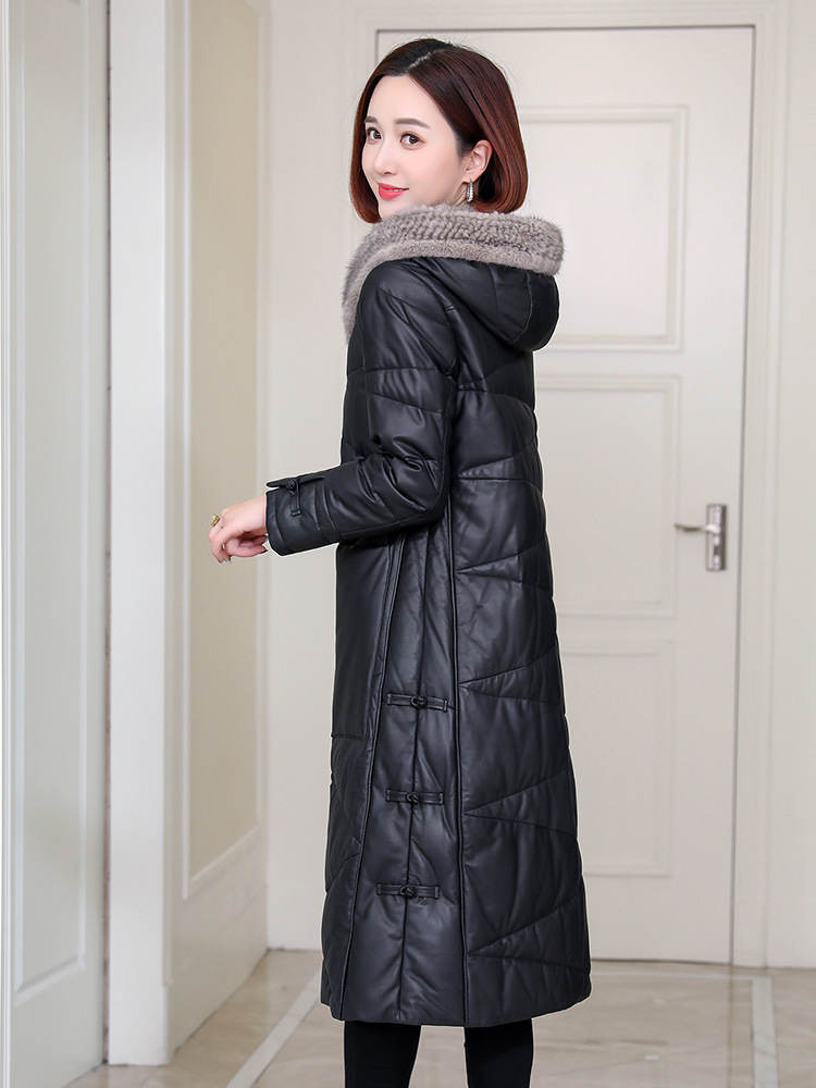 D1668 8230K ÁO DA NỮ HAITDCL DÁNG ÔM BODY GỢI CẢM SEXY MŨ LIỀN MÙA XUÂN THU ĐÔNG THỜI TRANG NỮ DA BÒ G06 SẢN PHẨM MỚI