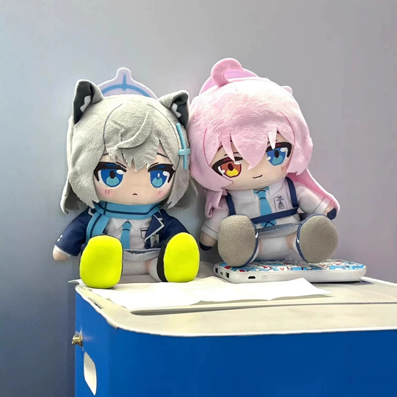 20cm Blue Archive Fan-Made Doll Sand Wolf Shiroko Cotton Doll High-Looking Bird Tour Hoshino Haruha Yuka