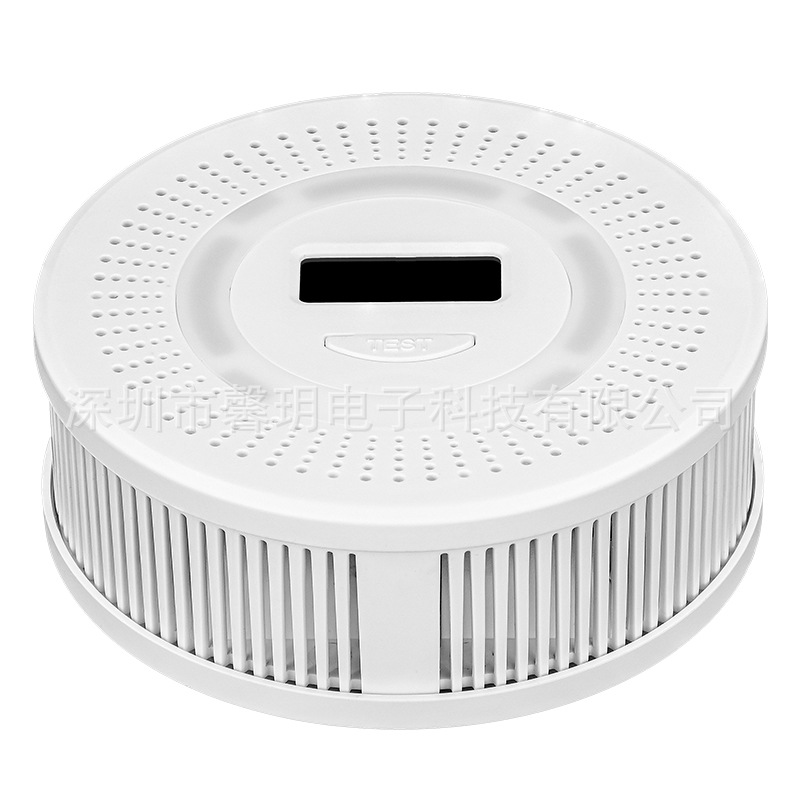 Nueva estación independiente Amazon transfronterizo e-commerce CO detector de humo 2-en-1 de detección de alarma