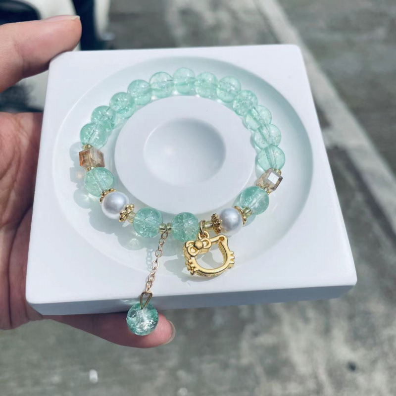 S050-황금고양이 그린 폭발 팔찌#SZ371용