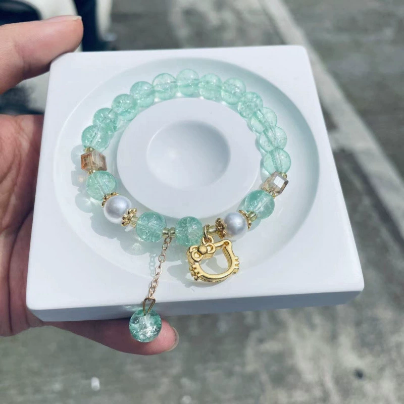 Jingdezhen ceramic bead bracelet, handmade, elastic, gift boxed (OPP)