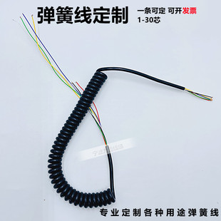 Spring wire multi-core pu data line military spring wire headlight wire medical equipment wire mechanical spring wire