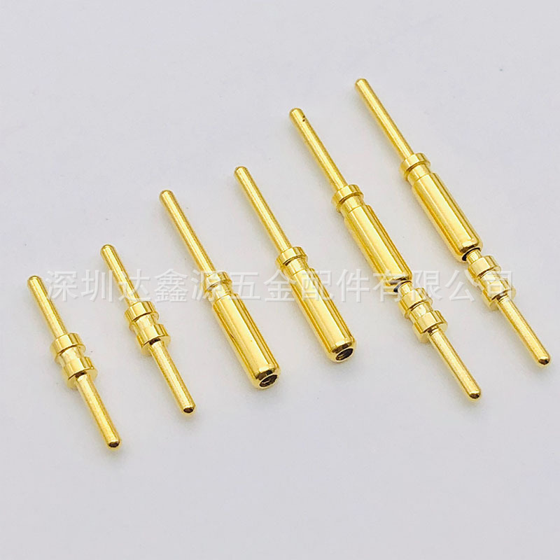 加工定制 铜针插针PCB板连接器1.0焊接端子冠簧公母铜针插针pin针-阿里巴巴
