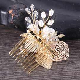 Wedding Hair Accessories Flower Hair Clips Hairpin Crystal B