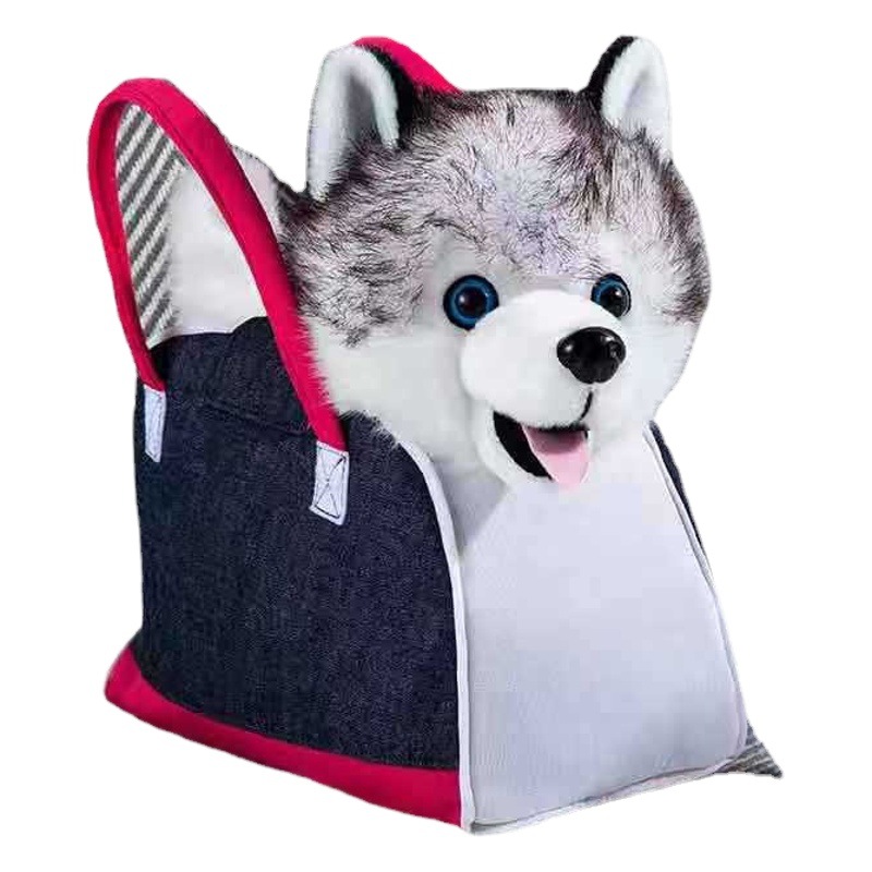 Eléctrico de peluche juguete Correa perro Chi Love muñeca caminando cantando mecánico electrónico cachorro con bolsa