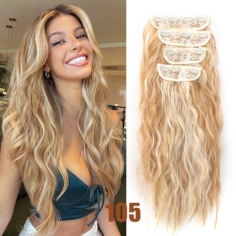 Synthetic Hair Clip-in Extensions For Volumising Curly Hair_voghion.com