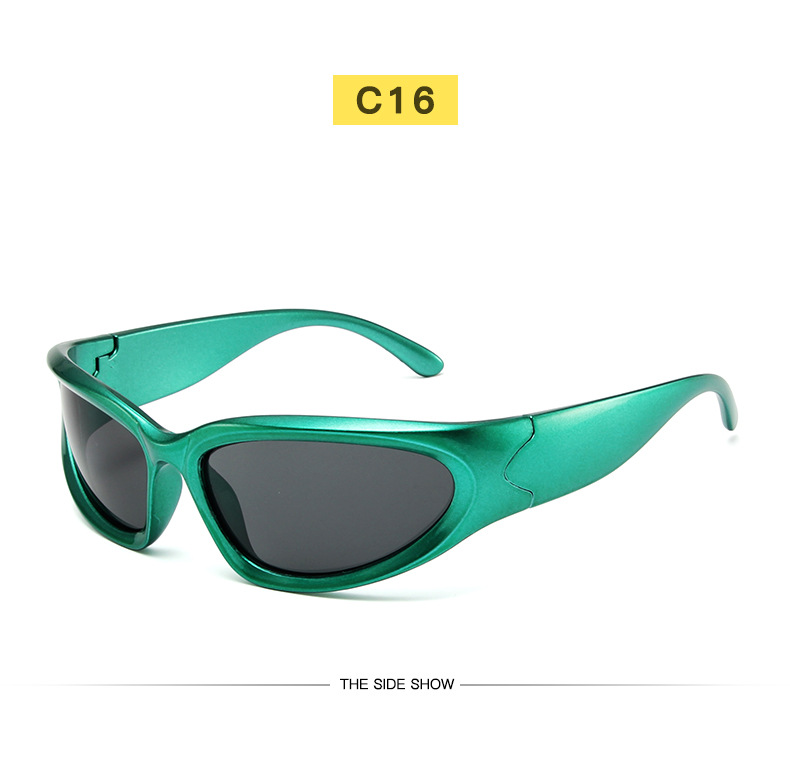 Sportsonnenbrille Im Y2k Steampunk Design Für Damen Und Herren_voghion.com