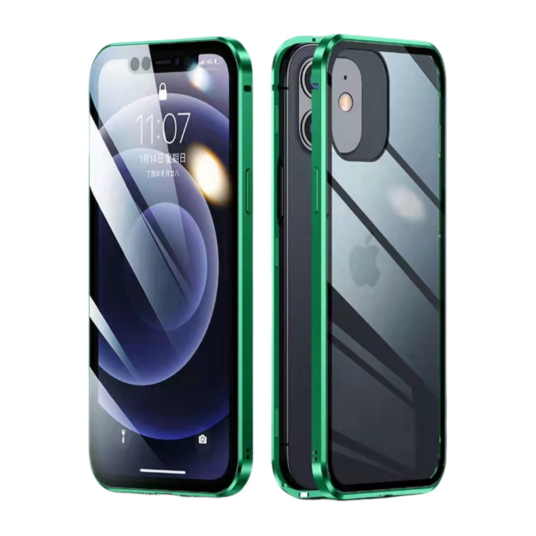 Funda para teléfono móvil iPhone17 16 Wanmagnetic King Apple HD/Antivish Funda magnética de metal de vidrio de doble cara