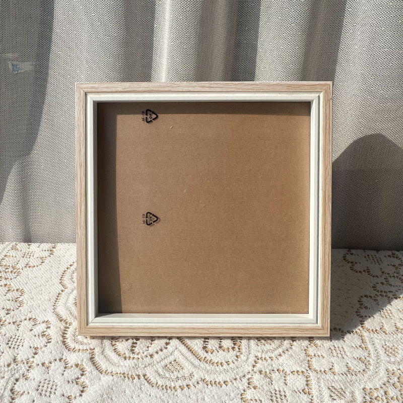 Wooden Square Photo Frame Picture Frame Simple Decorative Frame 20X20 Wooden Art Exhibition Frame Bamboo Picture Frame