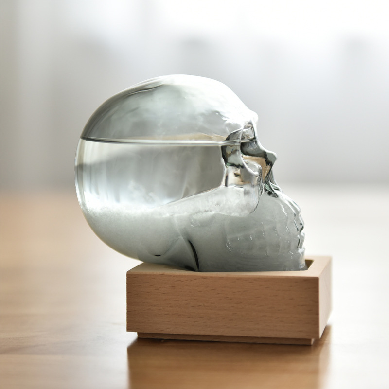 Cráneo creativo hueso pronóstico del tiempo botella tormenta vidrio artesanía novedad regalos para amigos fábrica al por mayor
