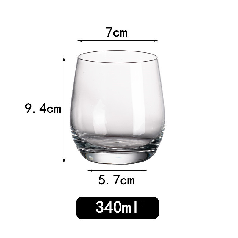 Taza de huevo cónica trapezoidal taza de cristal taza de whisky taza de vino de color galvanizado taza de té de leche