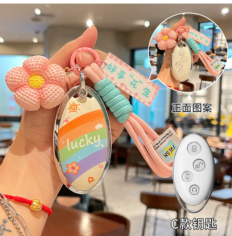 Suitable for Byd Dolphin Key Cover Han Ev Cartoon Pattern Seagull Destroyer 05 All-Inclusive Tpu Protective Shell Bag