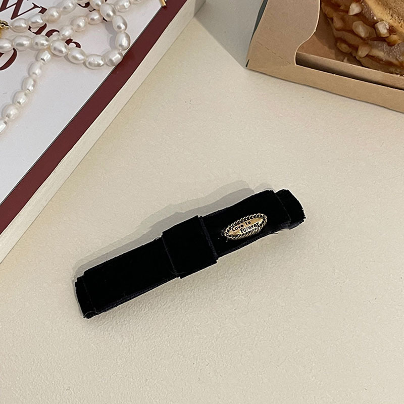 Vintage Samt Schleife Clip Haar Clip Seite Clip Pony Clip 2022 Neue High-End-Haar-Accessoires_voghion.com