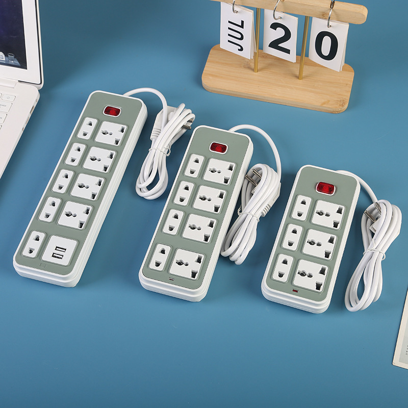 Estándar británico estándar europeo estándar americano estándar africano bolsas de PVC 8 bits 20 jack enchufe europeo redondo enchufe interruptor de control general