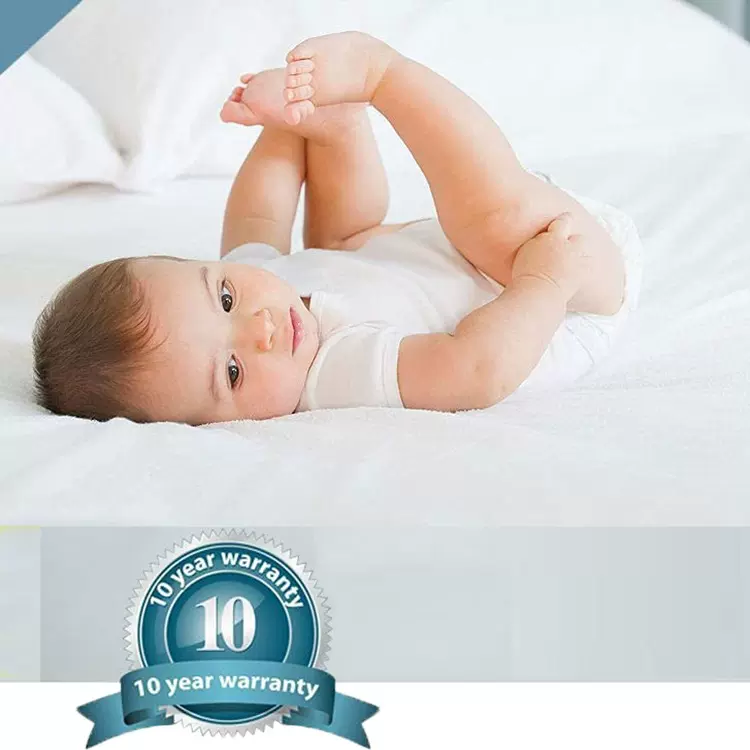 亚马逊棉毛巾布纯色防水床笠 隔尿防尘床笠罩薄床垫 床垫罩全包批