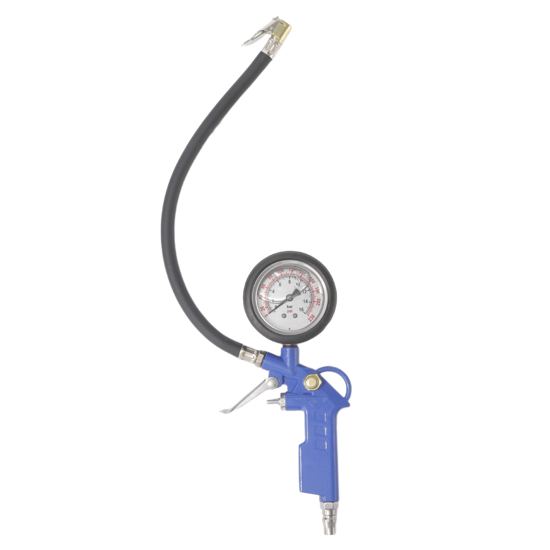 Air pressure gauge, tire pressure gauge, high-precision air inflating head with pressure gauge, car tire monitor, electronic air gun, inflating nozzle