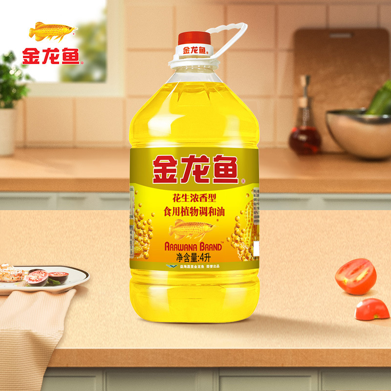 アロワナ厳選一級大豆油 4L ブレンド油 トウモロコシ菜種油 サラダ油 調理用 家庭用 大樽|undefined